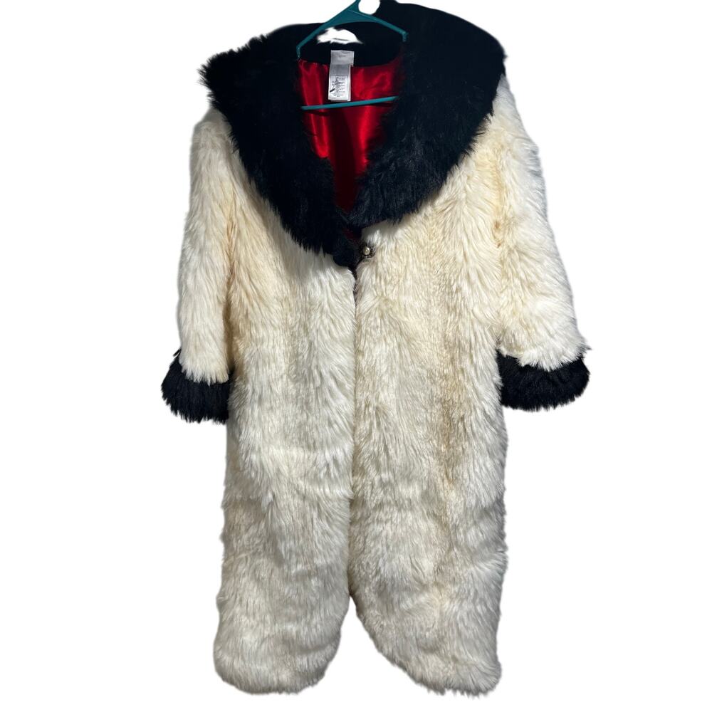 Vintage Disney Store Cruella De Vil Fur Coat Halloween Costume 101 Dalmatians
